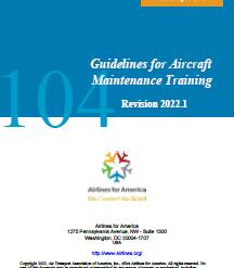 ATA Spec 104-2022 Guidelines for Aircraft Maintenance Training